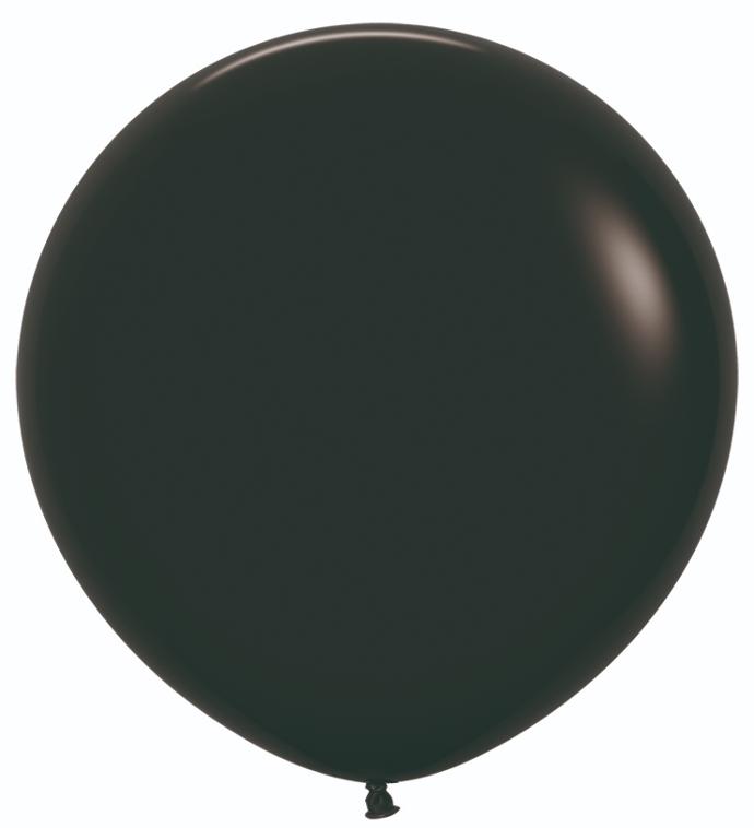 Matte Black 90cm Balloon 1pk