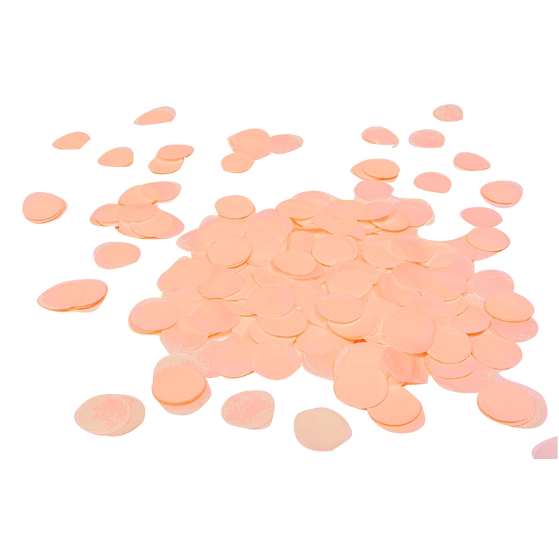 FS Round Paper Confetti Peach 15g