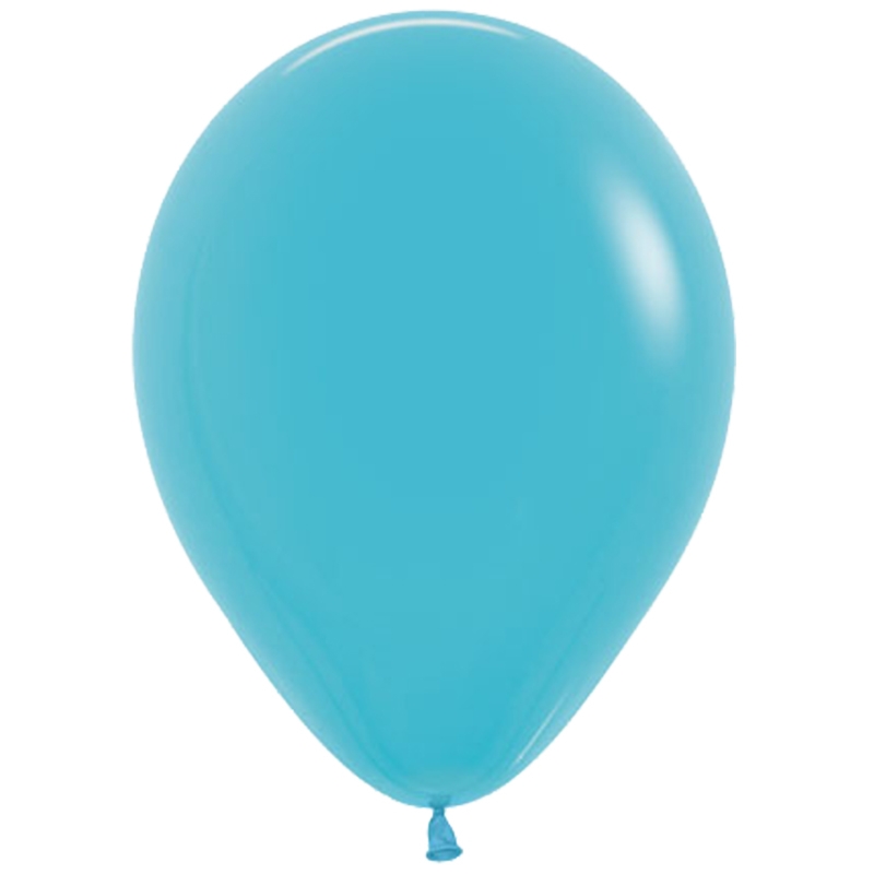Fashion Caribbean Blue 30cm Round Balloon 100pk