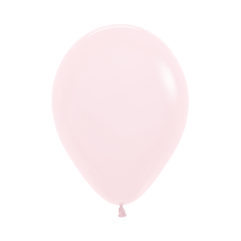 Matte Pastel Pink 30cm Round Balloon 18pk