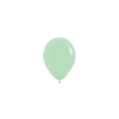Pastel Green 12cm Round Balloon 100pk