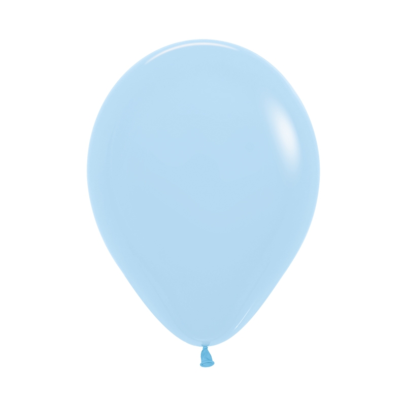 Pastel Blue 30cm Round Balloon 100pk