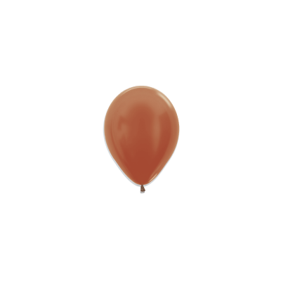 Metallic Copper 12cm Round Balloon 100pk (D)