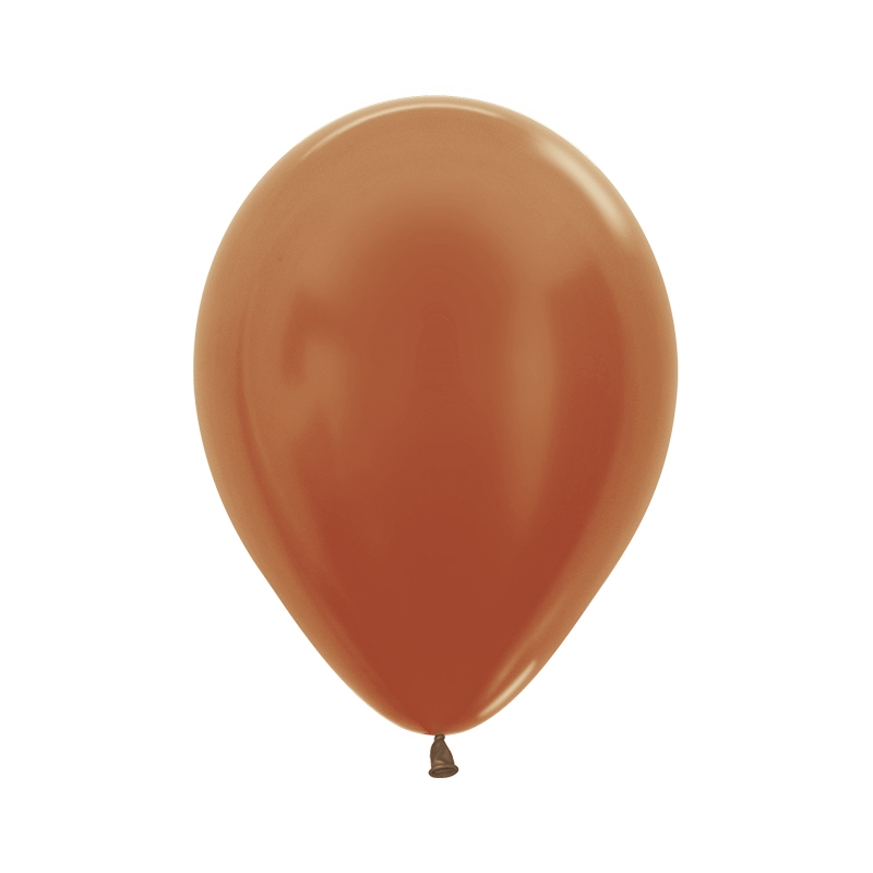 Metallic Copper 30cm Round Balloon 100pk (D)