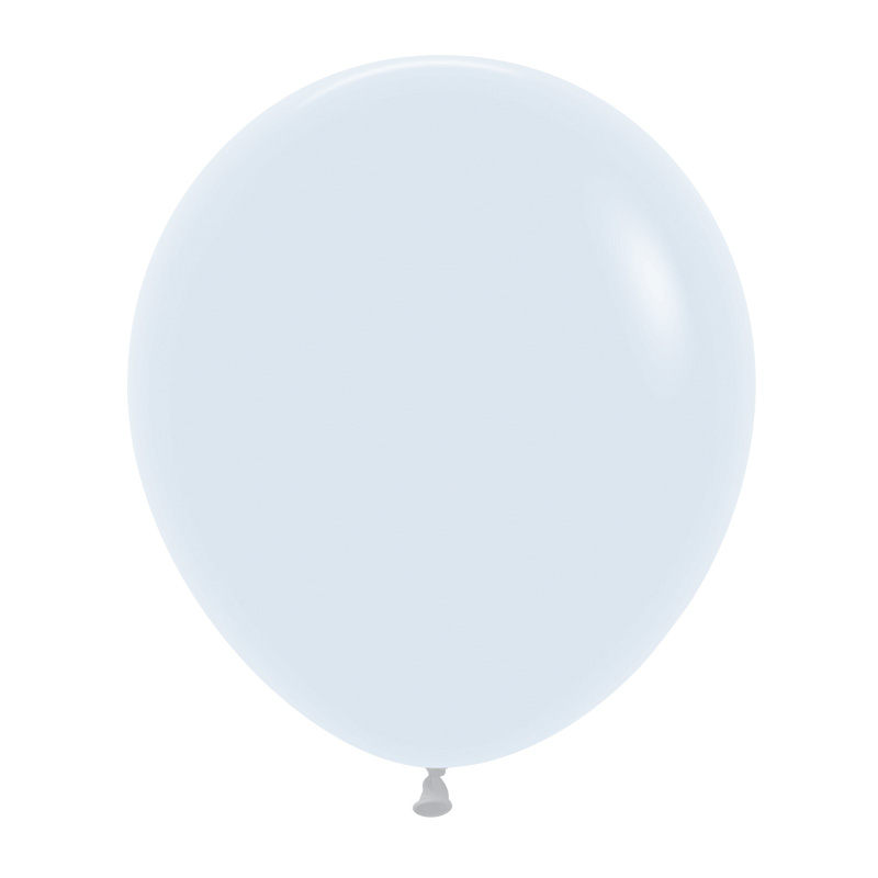 Matte White 45cm Round Balloons 6pk