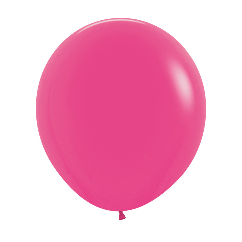 Matte Fuchsia 45cm Round Balloons 6pk