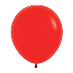 Matte Red 45cm Round Balloons 6pk