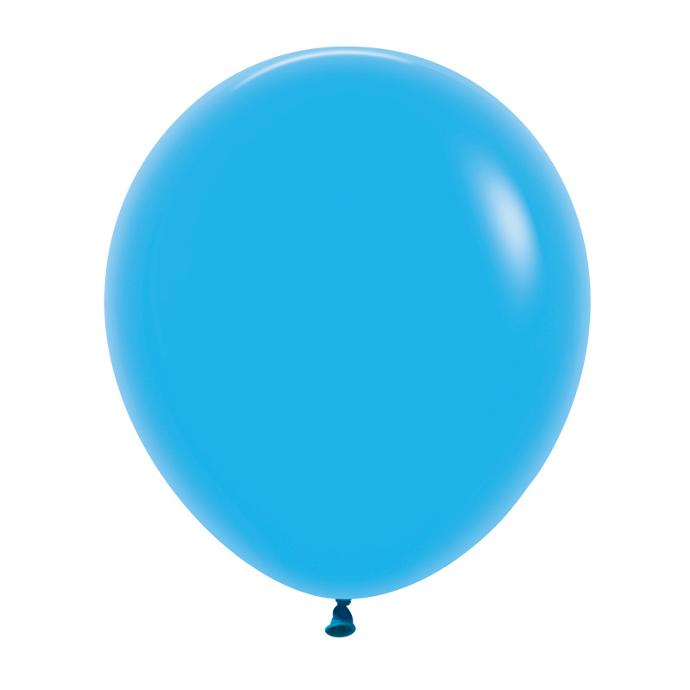 Matte Blue 45cm Round Balloons 6pk