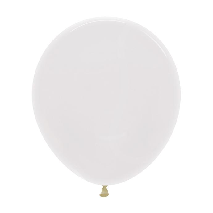 Crystal Clear 45cm Round Balloons 6pk