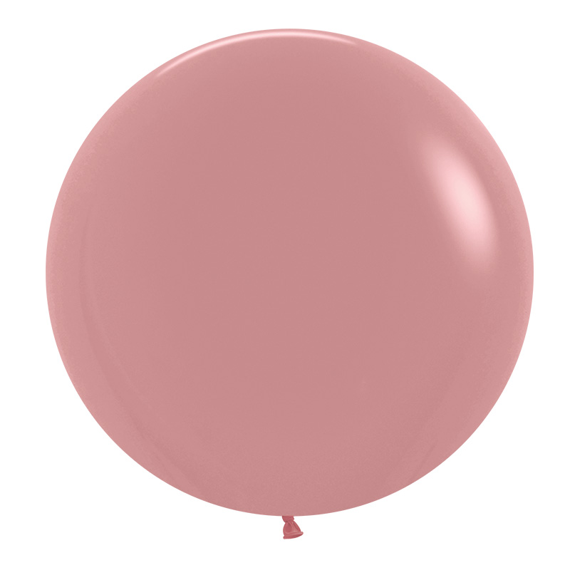 Matte RoseWood 60cm Round Balloons 2pk