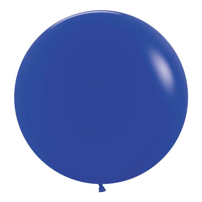 Matte Royal Blue 60cm Round Balloons 2pk