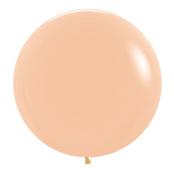 Matte Peach 60cm Round Balloons 2pk