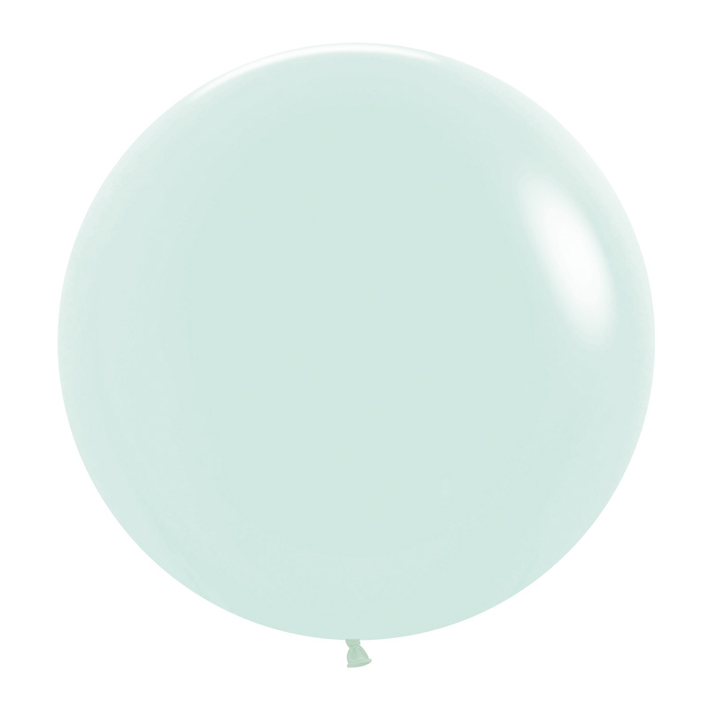 Matte Pastel Green 60cm Round Balloons 2pk