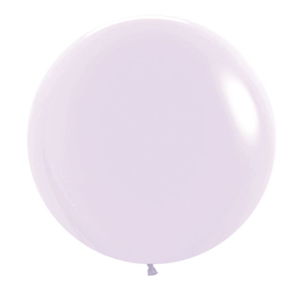 Matte Pastel Lilac 60cm Round Balloons 2pk