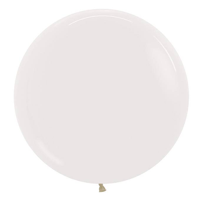 Crystal Clear 60cm Round Balloons 2pk