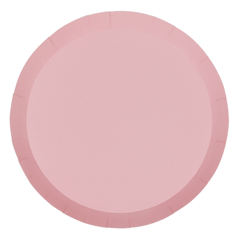 FS Paper Round Dinner Plate 9&quot; Classic Pink 10pk (D)