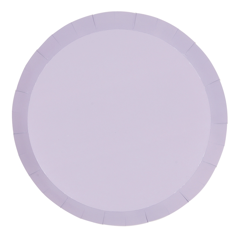 FS Paper Round Dinner Plate 9&quot; Pastel Lilac 10pk (D)