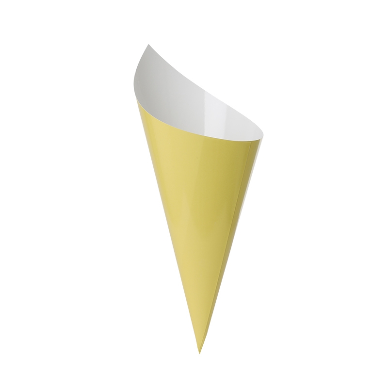 FS Paper Snack Cone Pastel Yellow 10pk (D)