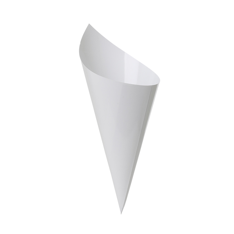 FS Paper Snack Cone White 10pk (D)
