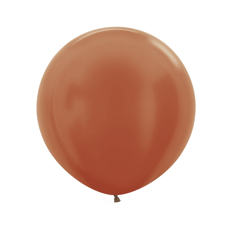 Metallic Copper 45cm Round Balloons 50pk (D)