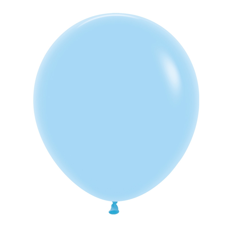 Pastel Blue 45cm Round Balloons 50pk