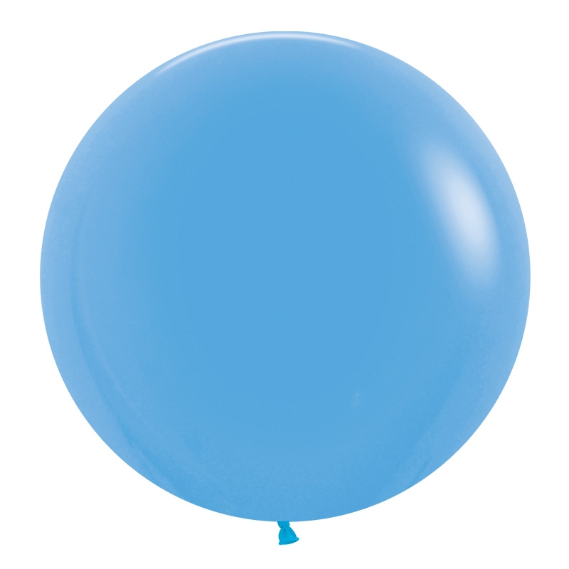 Fashion Blue 60cm Round Balloons 10pk