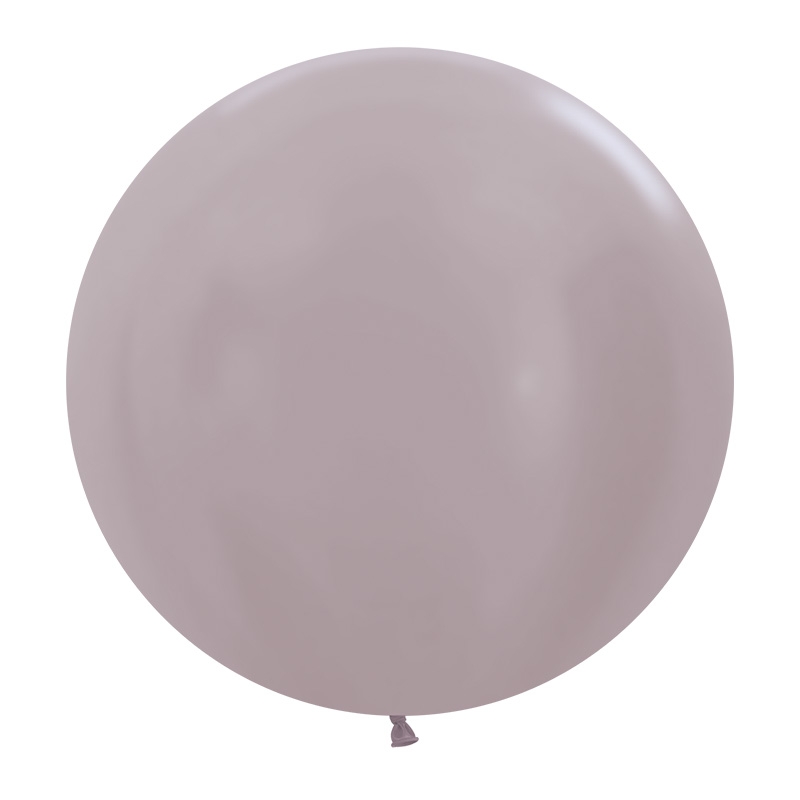 Pearl Greige 60cm Round Balloons 10pk (D)