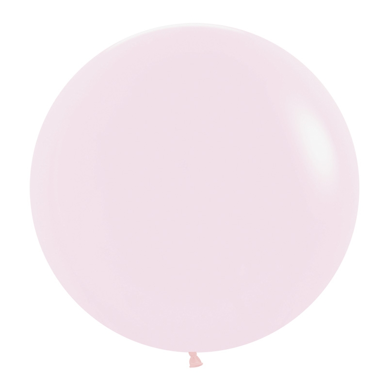 Pastel Pink 60cm Round Balloons 10pk