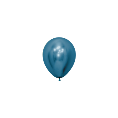 Reflex Blue 12cm Round Balloon 20pk