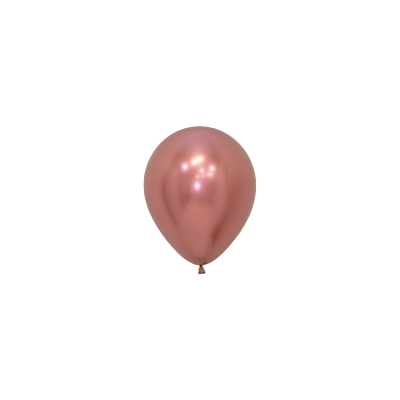Reflex Rose Gold 12cm Round Balloon 20pk