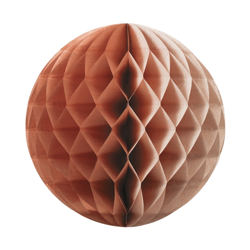 FS Honeycomb Ball Met Rose Gold 25cm 1pk (D)