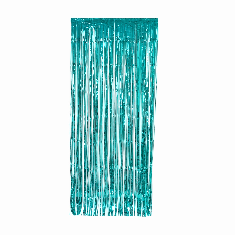FS Metallic Curtains 90x 200cm - Classic Turquoise