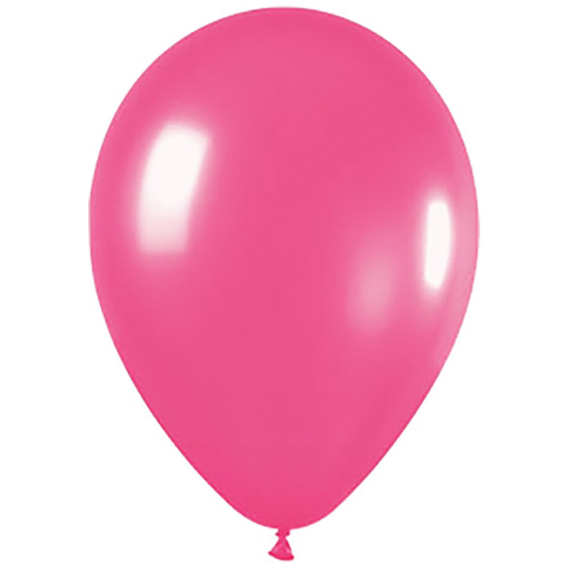 Matte Fuchsia 30cm Round Balloon 18pk