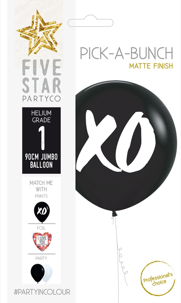 XOXO Matte Black 90cm 4S white ink 1pk