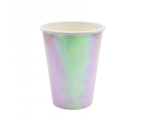 FS Paper Cup Iridescent 260ml 10pk  (D)