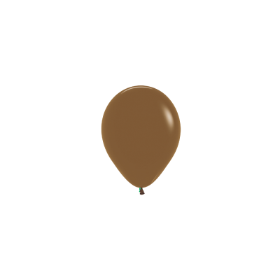 Matte Coffee 12cm Round Balloon 20pk