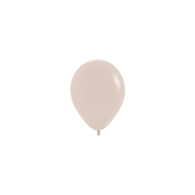 Matte White Sand 12cm Round Balloon 20pk