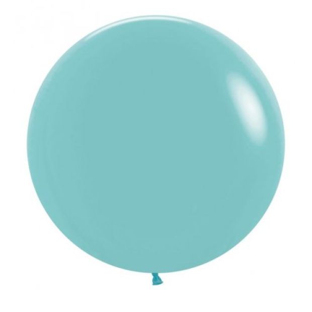 Fashion Aquamarine 60cm Round Balloons 10pk