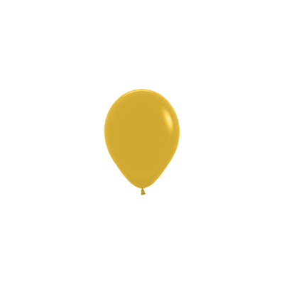 Fashion Mustard 12cm Round Balloon 100pk