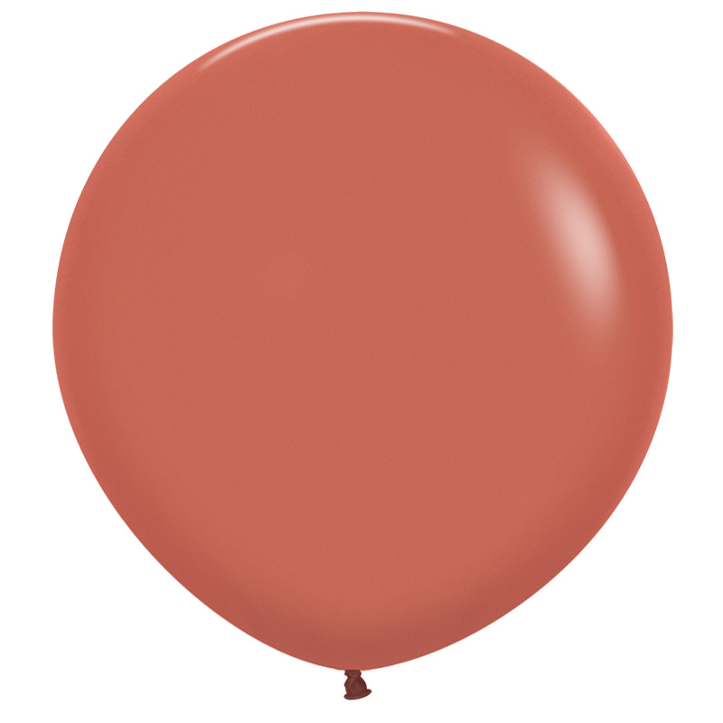Matte Terracotta 60cm Round Balloons 2pk