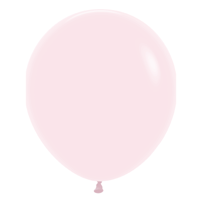 Matte Pastel Pink 45cm Round Balloons 6pk