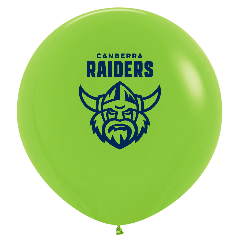 Raiders Printed 90cm Jumbo Balloons 1pk