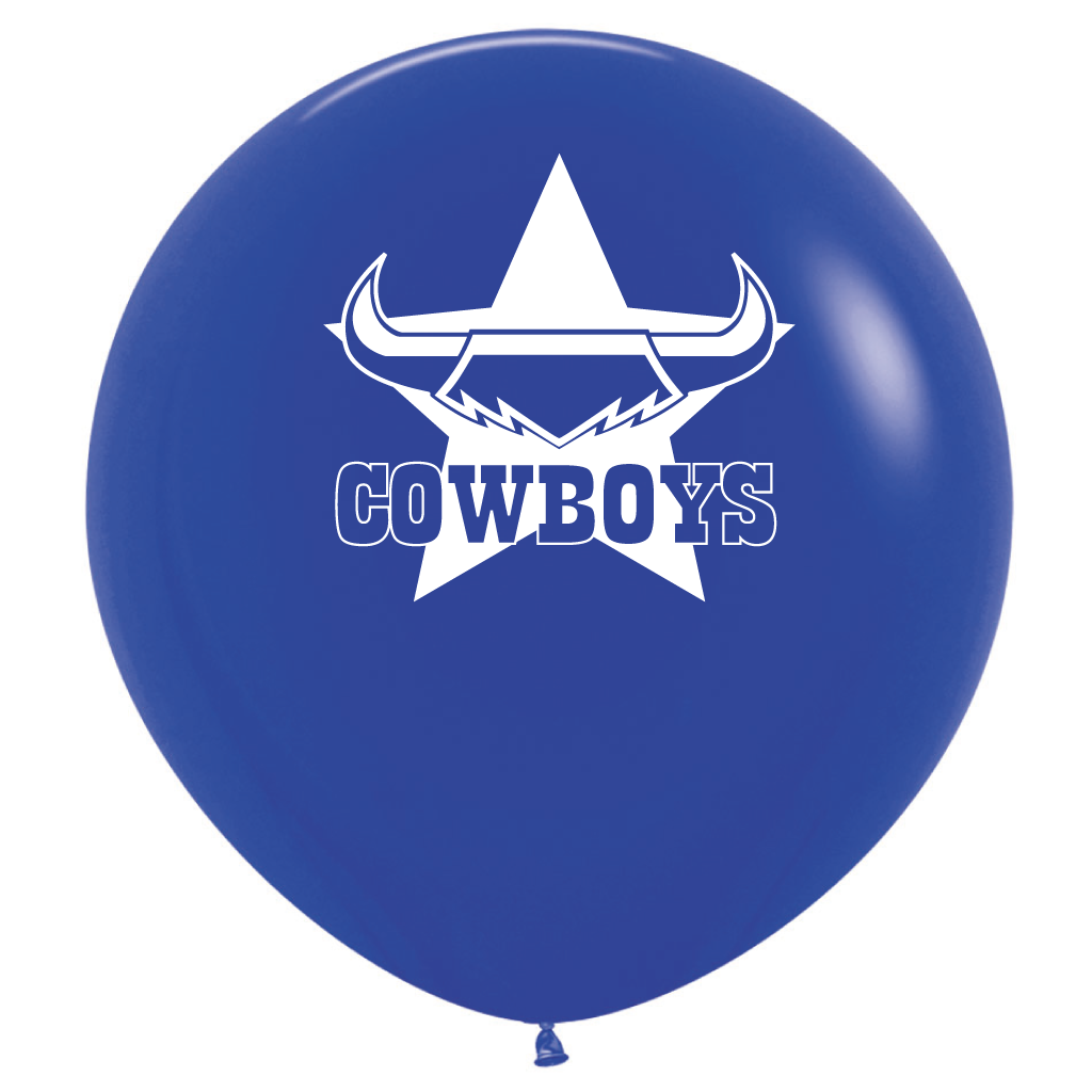 Cowboys Printed 90cm Jumbo Balloons 1pk
