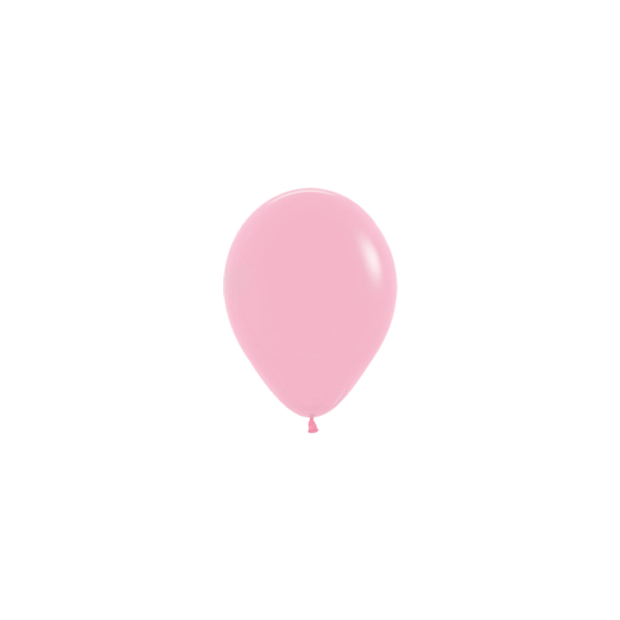 Matte Pink 12cm Round Balloon 20pk