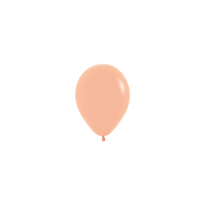 Matte Peach 12cm Round Balloon 20pk