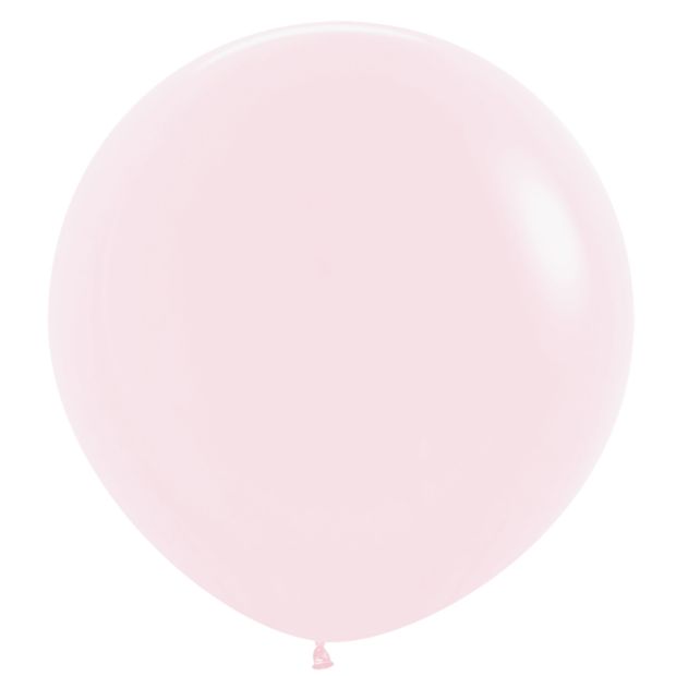 Matte Pastel Pink 90cm Round Balloon 1pk