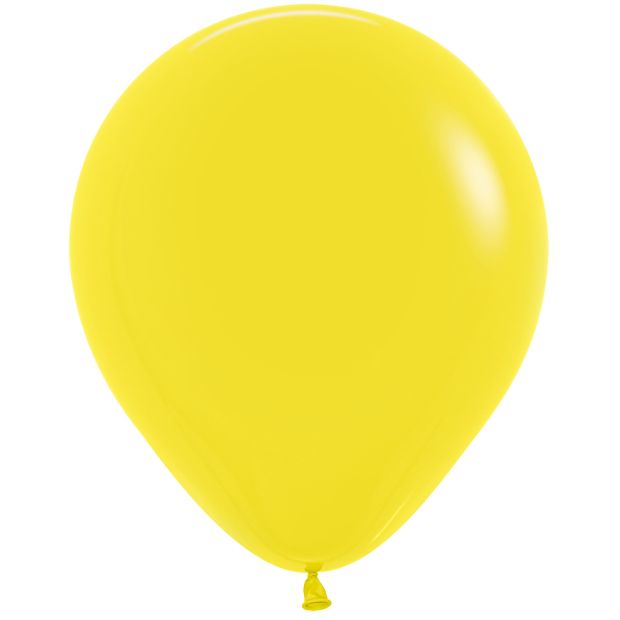 Fashion Yellow 45cm Round Balloons 50pk