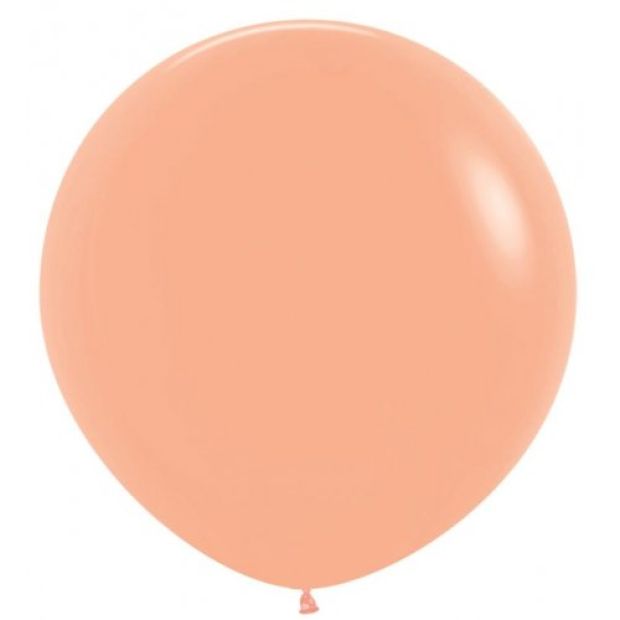 Matte Peach 90cm Round Balloon 1pk