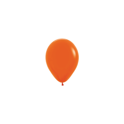 Matte Orange 12cm Round Balloon 20pk