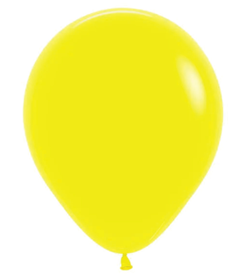 Matte Yellow 45cm Round Balloons 6pk
